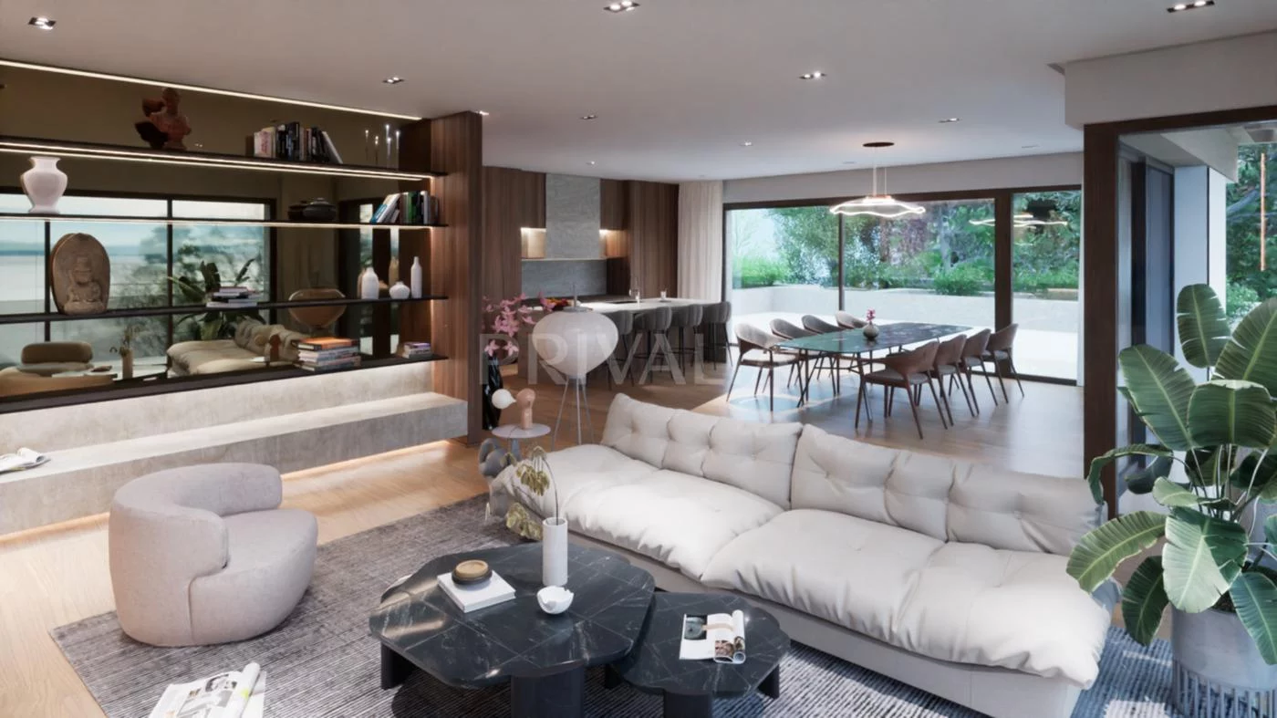 Projet neuf : Appartement d’exception de 215 m² avec terrasses, jardin privatif et vue dégagée sur le lac