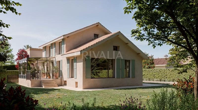 Expanded and renovated detached villa with 7 rooms in Thônex