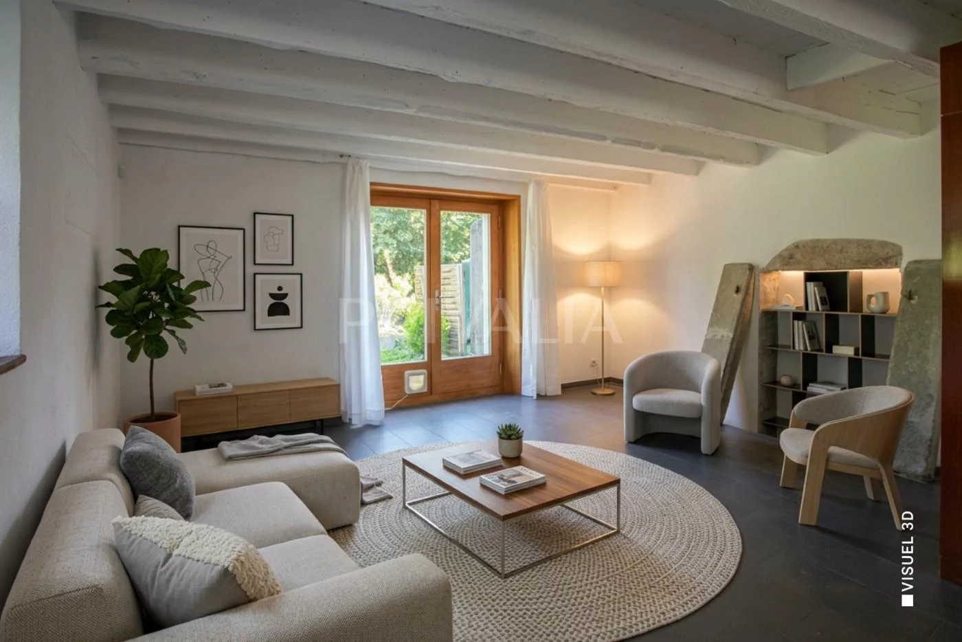 Belle maison mitoyenne villageoise au cœur de Troinex