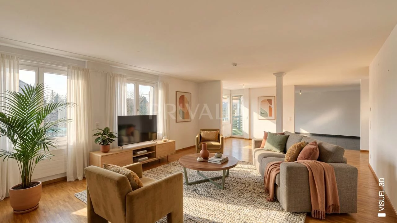 Exclusive : Apartment in the heart of the village of Sézenove