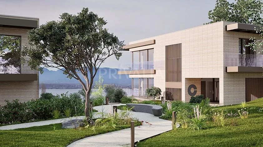 New development : Exceptional 216 m² apartment with terraces, private garden and unobstructed lake view