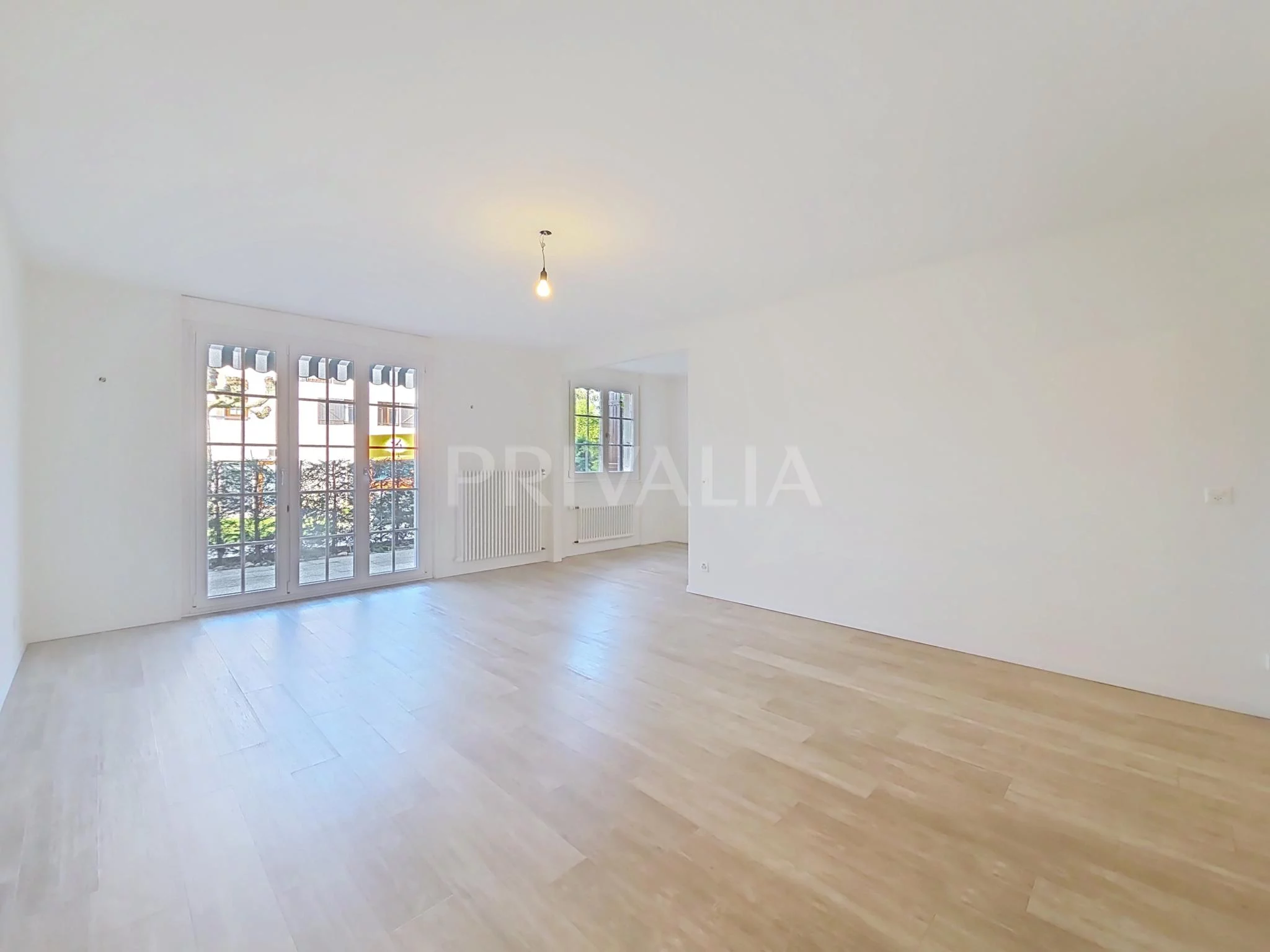 Bel appartement au rez-de-chaussée avec terrasse au coeur de Choulex