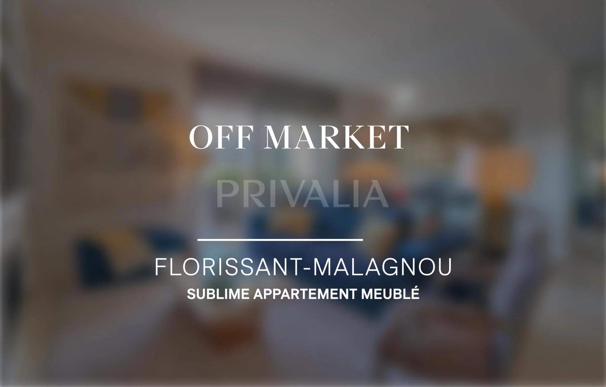 Sublime appartement meublé avec terrasse dans un immeuble de très haut standing