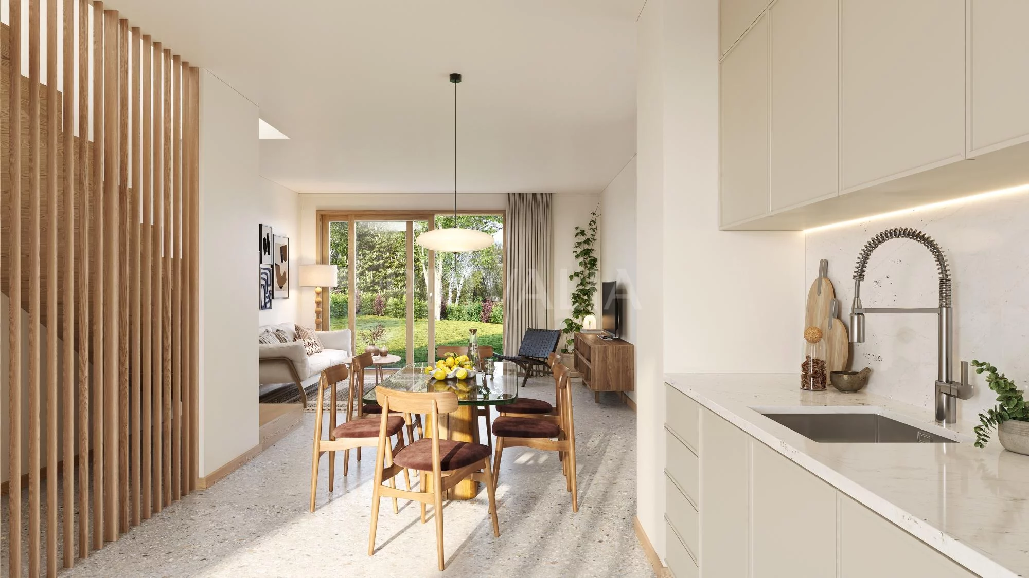 NOUVEAU : Projet Neuf Le Hameau du Bourg – Élégantes villas mitoyennes neuves avec jardins, terrasses et loggias