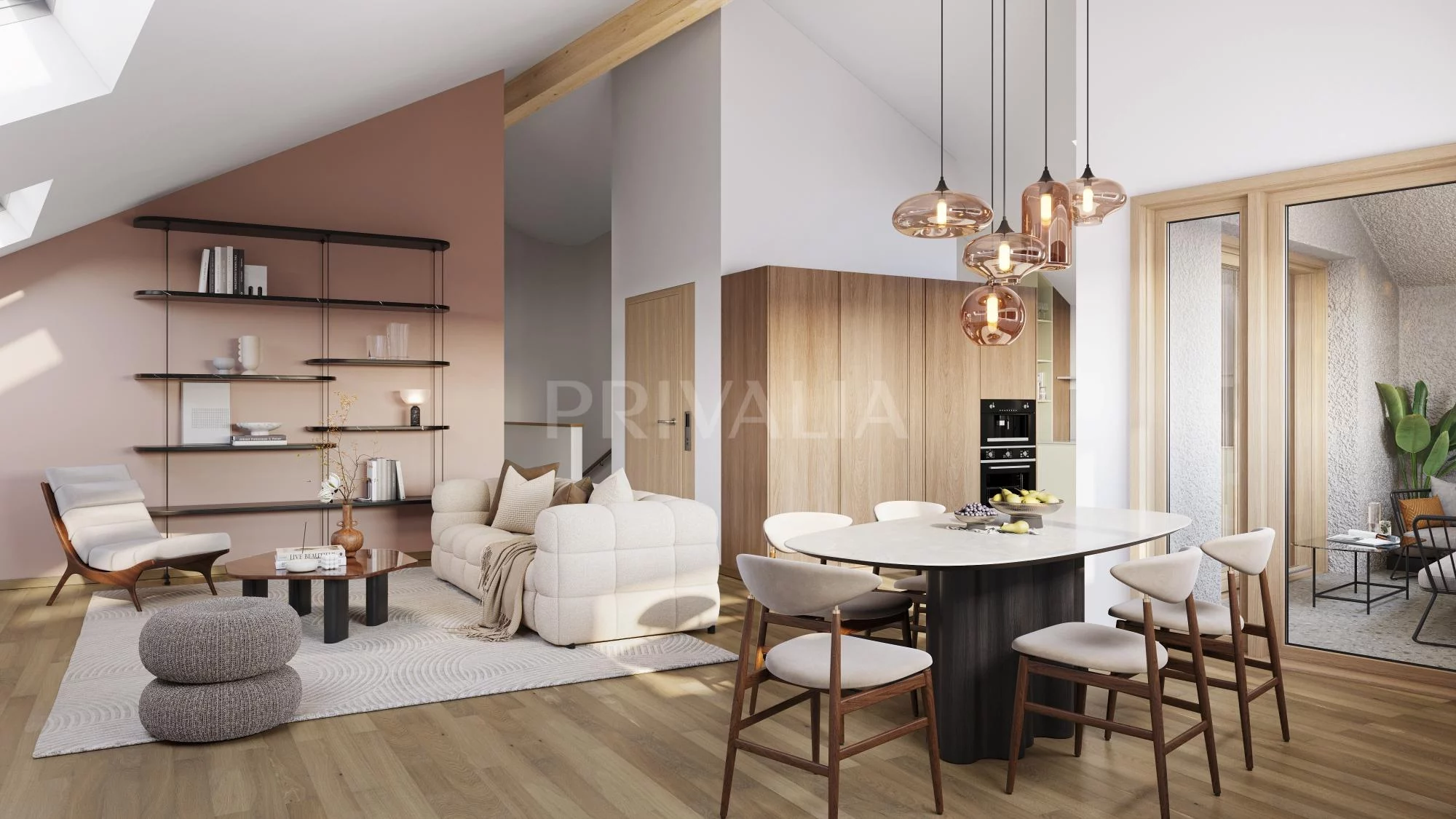 NOUVEAU : Projet Neuf Le Hameau du Bourg – Charmant appartement 4 pièces sous les toits avec loggia