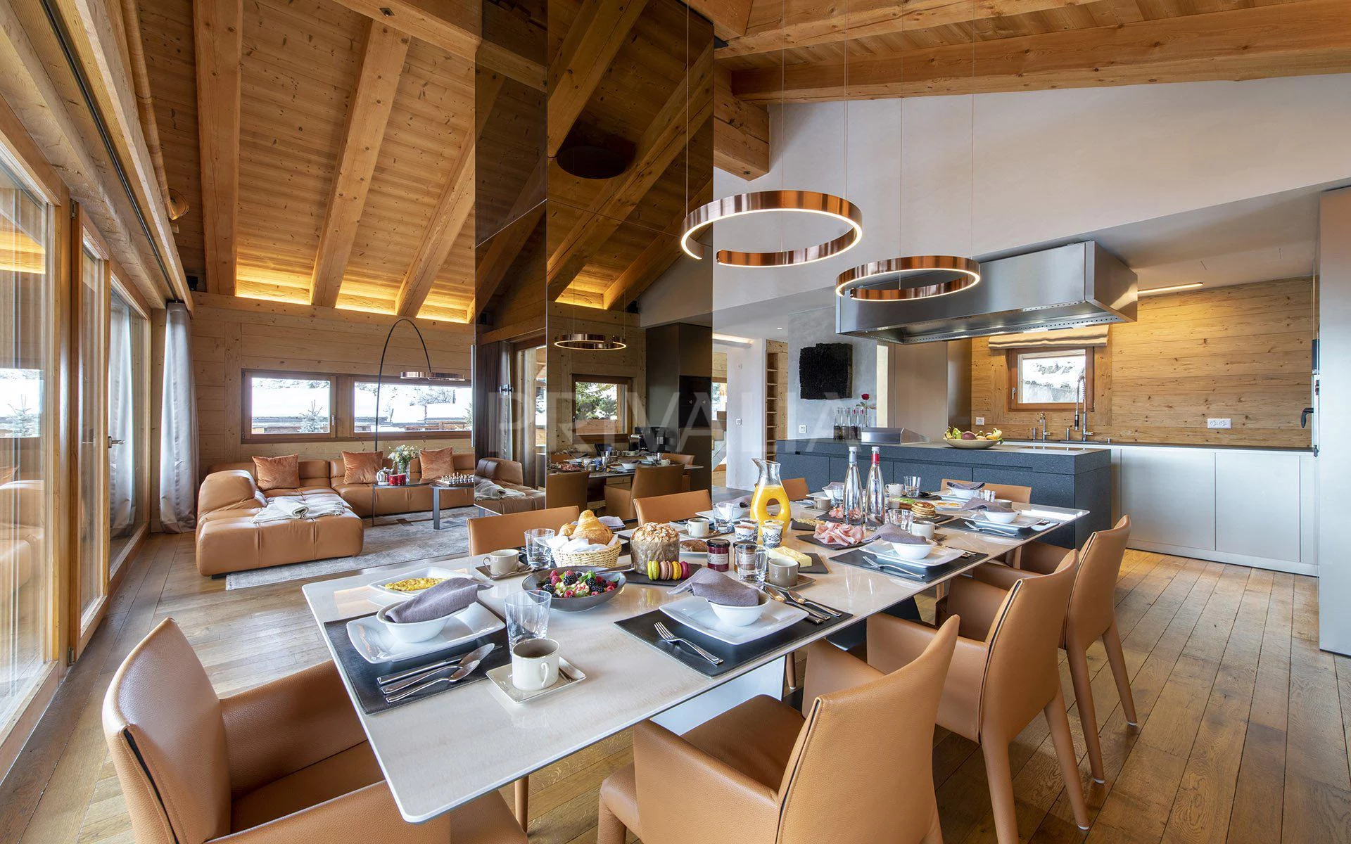 Propriété d’exception avec spa, piscine intérieure et vue panoramique sur les Alpes