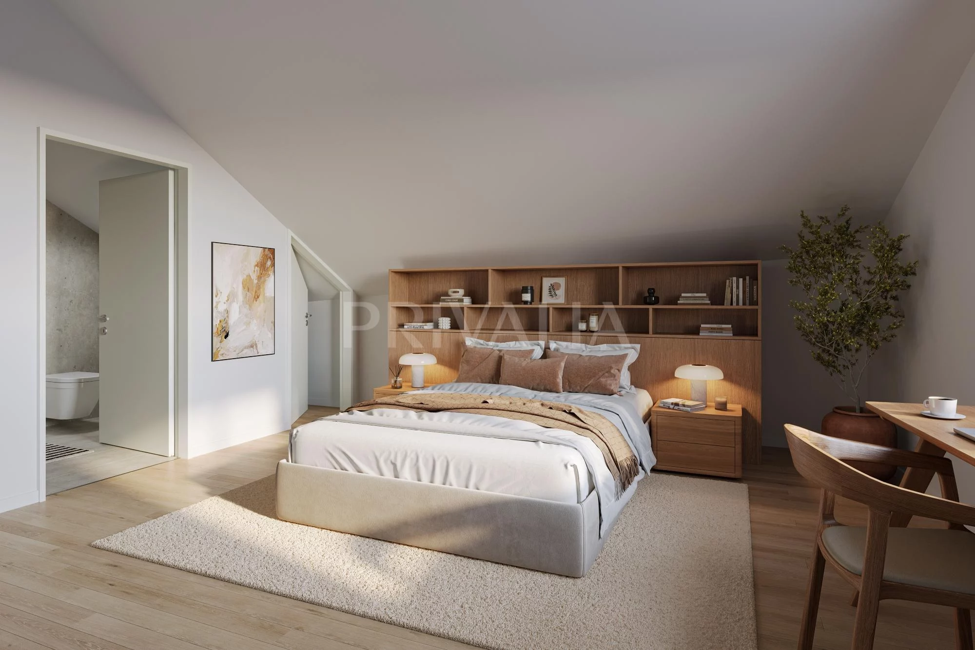NOUVEAU : Projet Neuf Le Hameau du Bourg – Charmant appartement 4 pièces sous les toits avec loggia