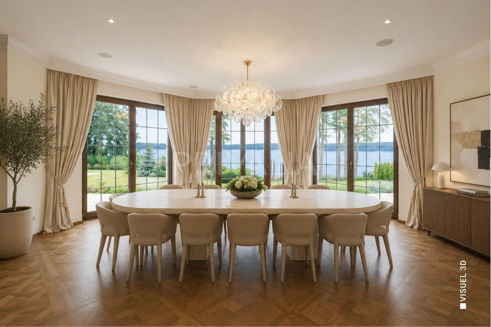 Domaine privé avec vue panoramique sur le lac de Neuchâtel