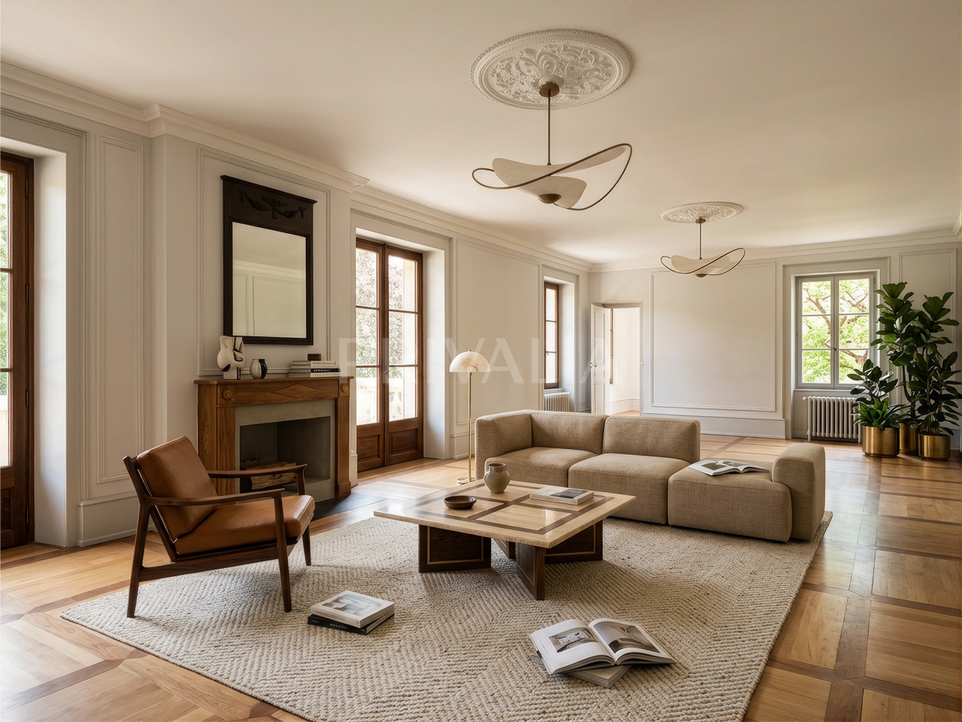 A magnificent, fully renovated mansion in a prime location