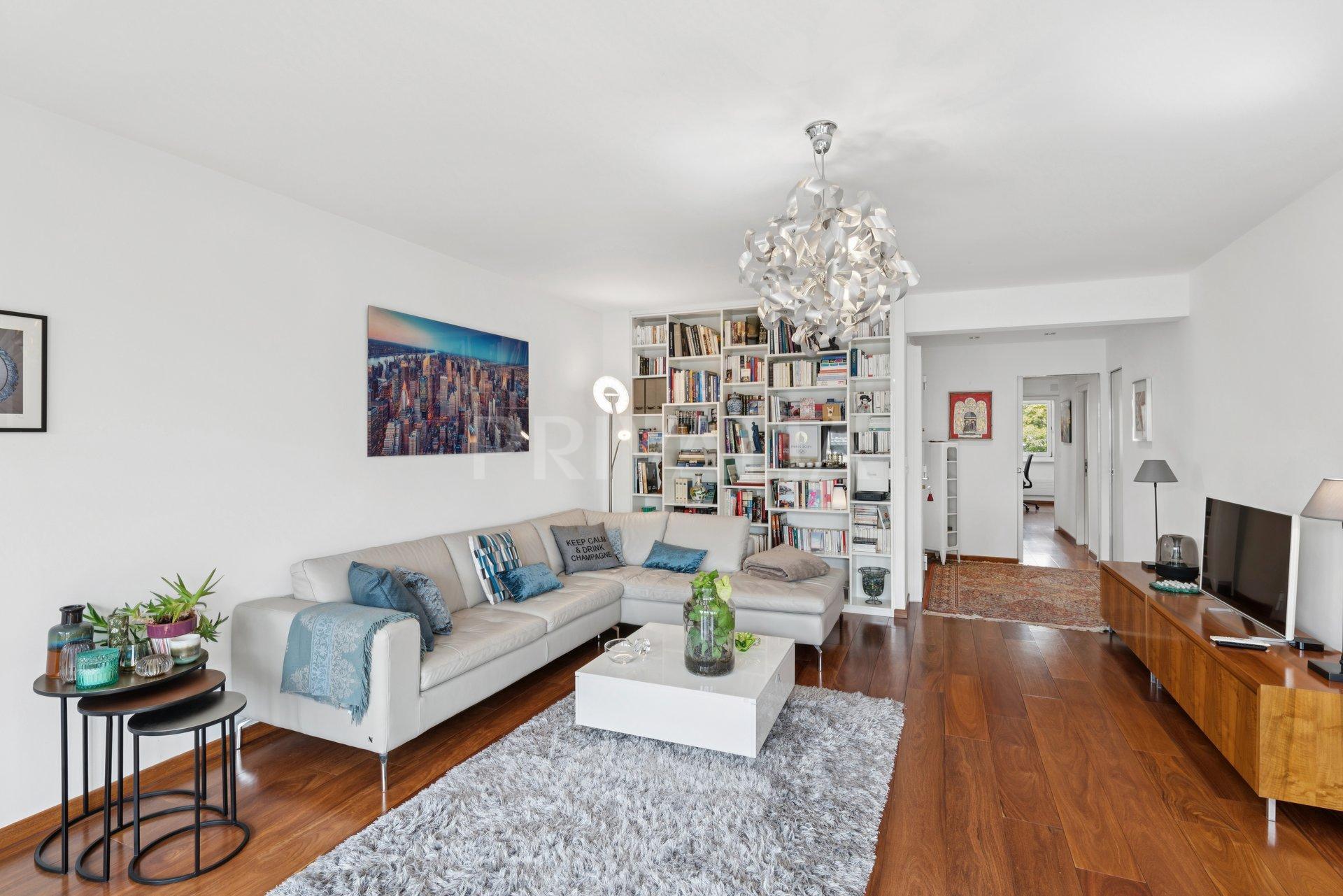 PrivaliaEn Exclusivité: Spacieux appartement traversant de 4 pièces avec balcon à Champel