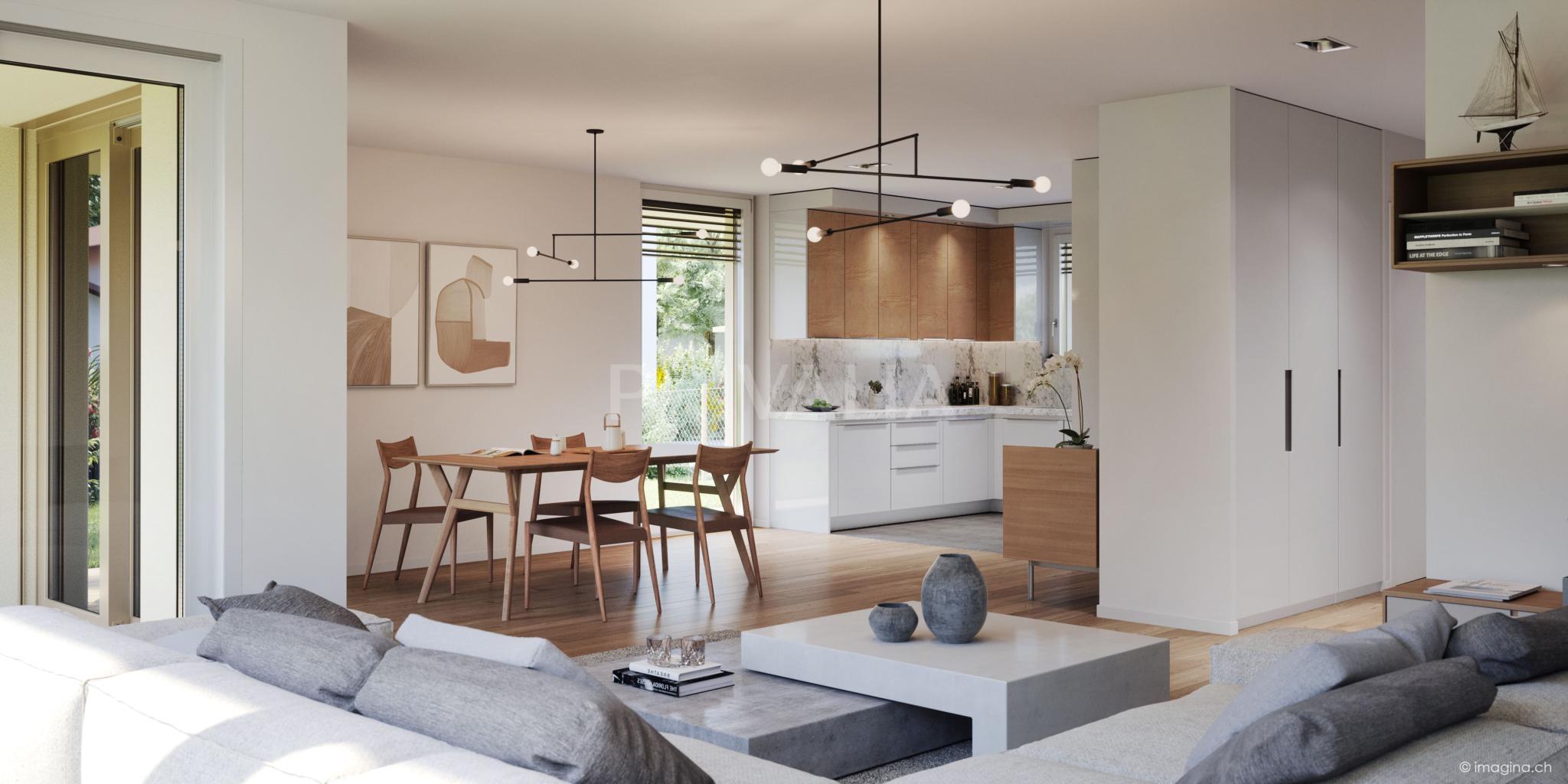 PrivaliaProjet Neuf – Villa contemporaine THPE avec jardin – Calme & lumière à Thônex