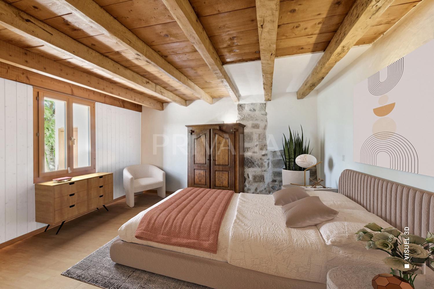 PrivaliaEn exclusivité : Maison villageoise lumineuse avec terrasse et jardin clôturé