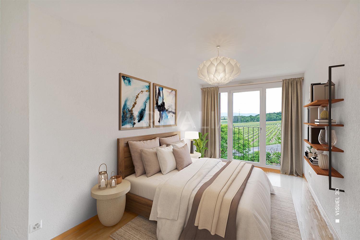 PrivaliaBright 143 m² duplex with balcony in Lully / Bernex