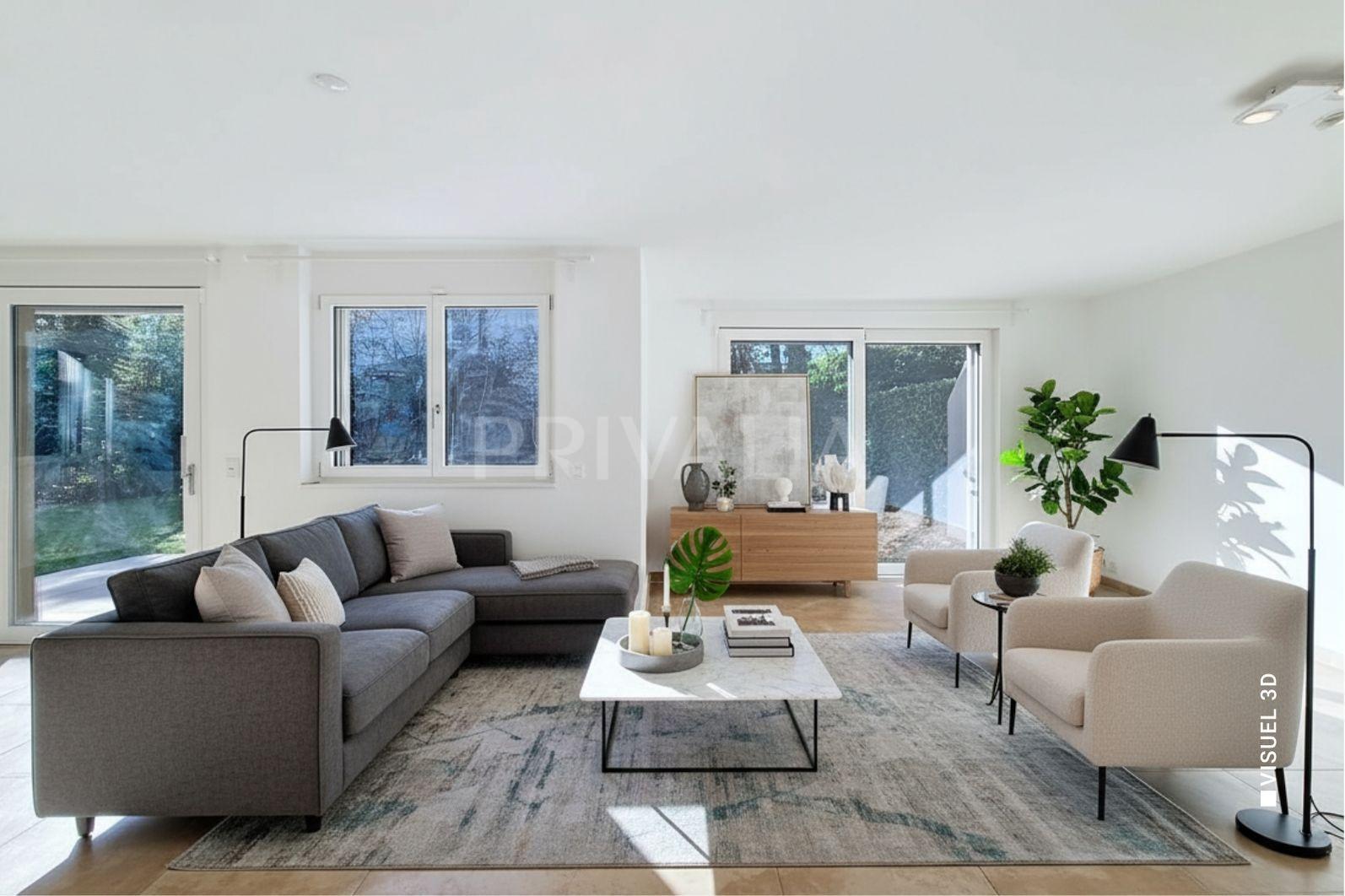 PrivaliaEn exclusivité : Villa contemporaine Minergie au Grand-Saconnex