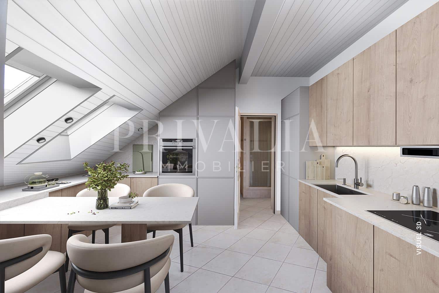 PrivaliaExclusive: Top-Floor Duplex with Balcony