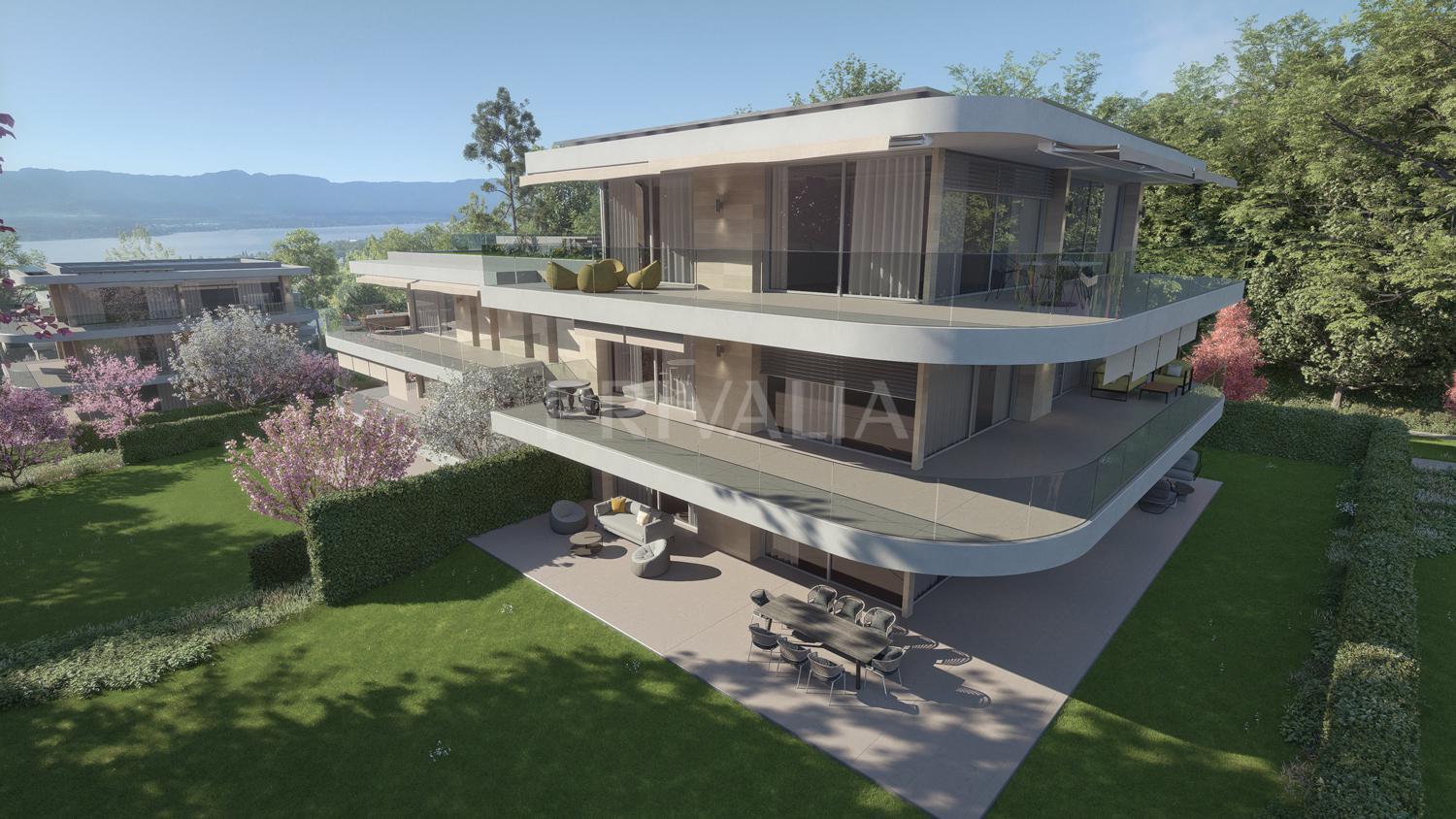 PrivaliaMagnifique appartement sur plan de 362m2 PPE avec grande terrasse et jardin privatif